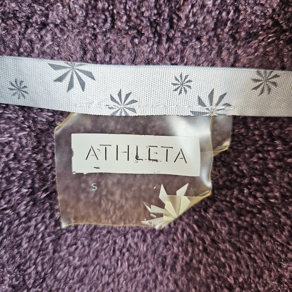 Athleta Purple Transit turtleneck pullover Nylon Sweater Sz Small - Picture 5 of 6